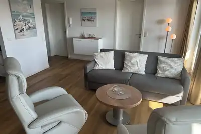 Image de Great vacation apartment with sauna, balcony and sea view - only 200 m to the beach!