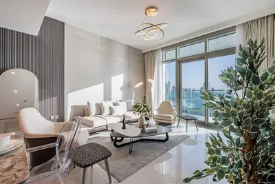 Image de Classy 3br Apartment with Assistant Room at Sunrise Bay Tower 1 Emaar Beachfront, Dubai Marina