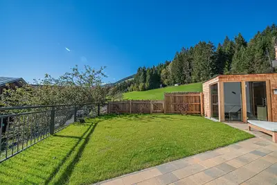 Image de Temps de détente avec terrasse, jardin Sauna