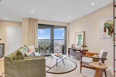 Image de Stunning two-bedroom apartment with a balcony