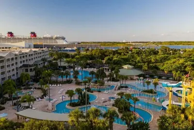 Cape Canaveral Beach Resort 2 bedroom, 2 bath with pools, waterslides and beach!