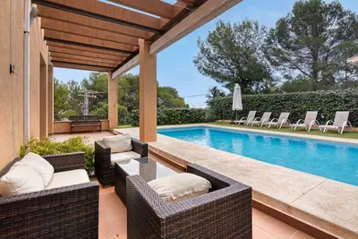 Image de Villa 'Casa Nego' avec vue sur la mer, piscine extérieure et climatisation