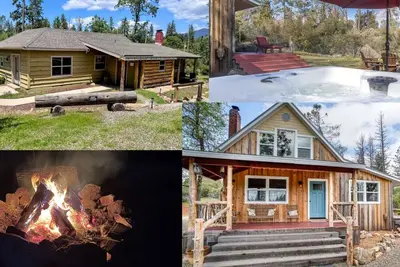 Image de Rare 12-Guest Cabins, 5 Bed/4 Bath, Hot Tubs, Fire Pits & Pets on 40 Acres!