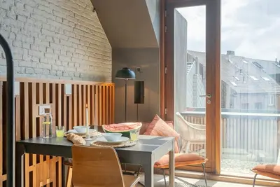 Image de Serene Studio Oasis with Balcony in Ghent