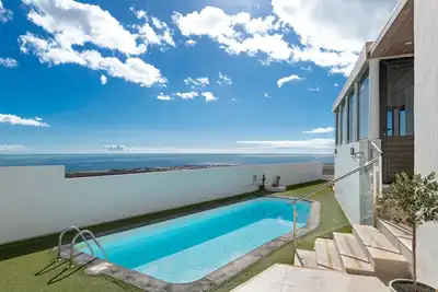 Image de Villa de vacances 'Casa Morro De La Molina' avec vue sur la mer, Wi-Fi et climatisation