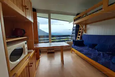 Image de Studio cosy pour 2 avec balcon à Plan Peisey
