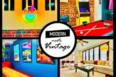 Image de Modern Meets Vintage! 5 Bedrooms. Game Room, Patio, Fun!