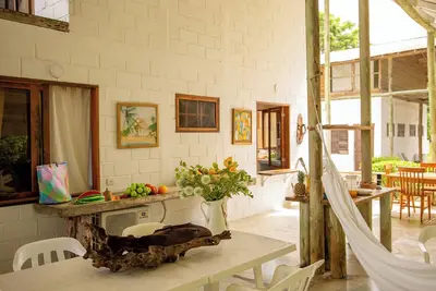 Cabin in playa blanca beach in front of the sea, San antero, cispata