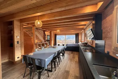 Image de Chalet mitoyen proche pistes avec sauna
