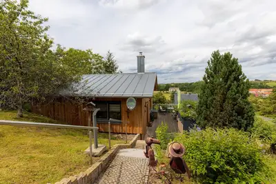 Image de Maison de vacances 'Teufelsmauer-Blick' avec vue sur les montagnes, terrasse partagée et Wi-Fi