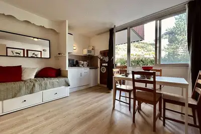Image de Studio cosy proche pistes avec balcon et parking, 4 couchages