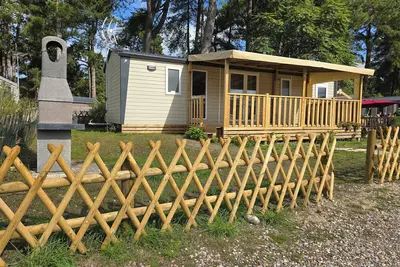Image de Mobil home neuf 1 suite parentale + 2 chambres avec salle d eau et Wc séparés