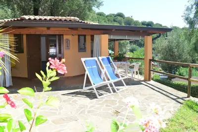 Image de Chalet dans le Cilento avec piscine vue mer