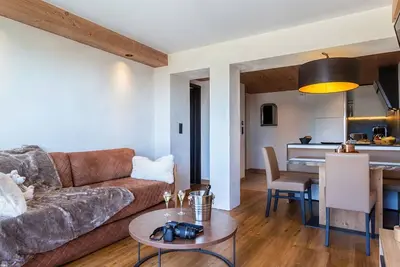 Image de Appartement 2p cosy avec spa aux Saisies, près des pistes
