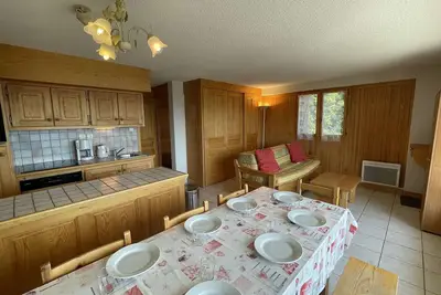 Image de Appartement 3 pièces, Les Saisies, ski-in, 9 pers, balcon sud