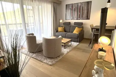 Image de Pied des pistes de ski, 4ème étage, piscine, terrasse, parking, télévision, casier à ski, 45m²