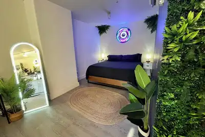 Image de Space Jungle Studio with Free Parking, King Bed walk to UofA, Nightlife and Food