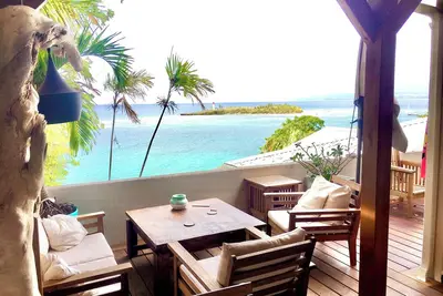 Image de Kazasoley vue imprenable sur l’îlet Gosier à 400 mètre de la plage