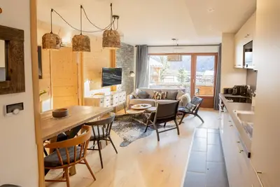Image de Bel appartement T3 en résidence neuve avec parking et Wifi, proche du village et ski-bus