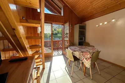 Image de Duplex 2 chambres au cœur de Morillon, proche télécabine