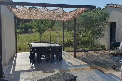 Image de Maison avec piscine et balançoire à 10 min de l'Ardèche et à 1h de la plage