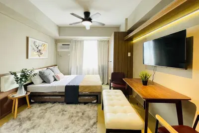 Lovely Studio at Avida Towers Atria with Garden