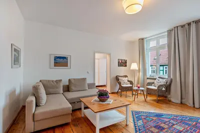 Image de Appartement 'Im Herzen Templins Obergeschoss' avec terrasse partagée, jardin partagé et Wi-Fi