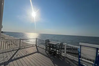 Image de On The Beach. Cape May county beach cottage with breathtaking sunset views.