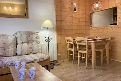 Image de À 10m des pistes de ski, 4ème étage, balcon, télévision, casier à ski, 25m², Avoriaz