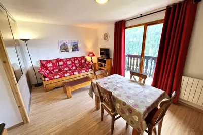 Image de Apt 6\/8 pers, 2 pièces, cabine, cœur de Valfréjus, WiFi, animaux admis