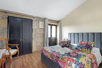 Image de Chambre 'Quarto 1 - Gojim Casa Rural' avec vue sur la montagne, Wi-Fi et climatisation