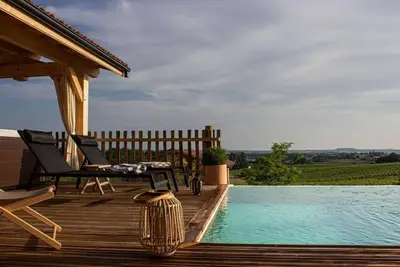 Image de Cabine \"Ravindra\" avec piscine privée, Wi-Fi et climatisation