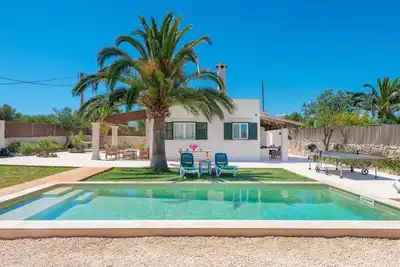 Image de Villa 'Las Estrellas Cala Llombards' avec vue sur la mer, Wi-Fi et climatisation
