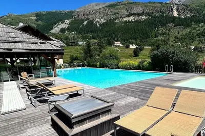 Image de Luxueux Appart 2 ch au pied des pistes avec Piscine chauffée