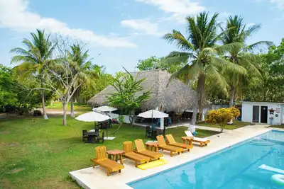 Image de Playa BambĂş - Entire house for 16-32 people with pool near the sea.