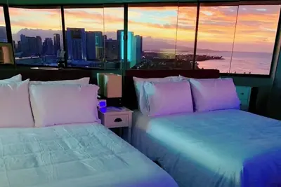Image de Panoramic Ocean-View/Steps From Beach/FreeParking/Best Location in Waikiki