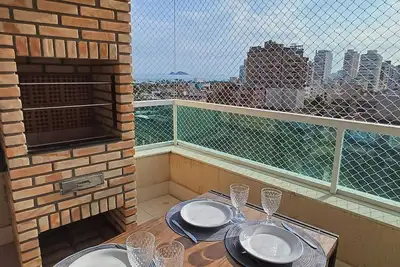 Image de Wonderful view of Enseada Beach. Gourmet and Pet Friendly Balcony