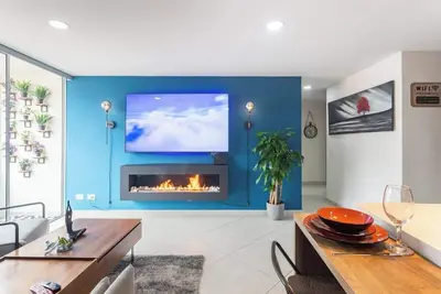 Image de Modern Apt: By MedellĂn, Park, Dining, Balcony, Nightlife, WiFi & Self Check-in