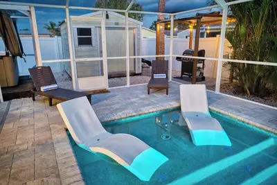 Image de Brand New, Covered Heated Pool, Baja Ledge, Hot Tub, Large home Ps5, Wifi, Ac