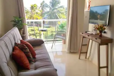 Image de Cozy flat with balcony in new building with swimming pool near Peroba Beach