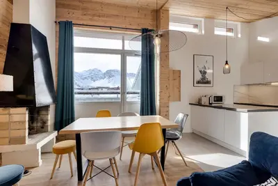 Image de Charmant apt rénové 6 pers, proche pistes & commerces, balcon, Wifi, casier à skis