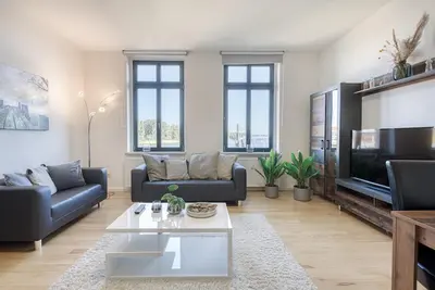 Image de Blue Sea vacation apartment in the heart of Malchow with lake view and fireplace