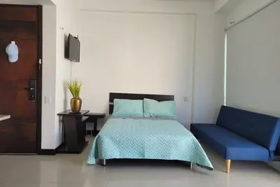 Image de Cozy apartment in charming Santa Marta with pool, WiFi, mountain view etc.