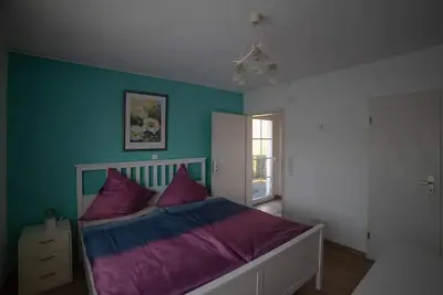 Image de Double room, shower and bath, Wc, balcony - Ferienwohnung Am Waldrand