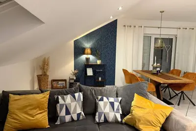 Image de Cozy vacation apartment Jolie, bathroom, Wc, 2 bedrooms - Gästehaus Jolie Losheim am