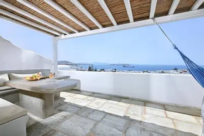 Image de Appartement 'Casa D'irene Mykonian Residence' avec vue sur la mer, Wi-Fi et climatisation