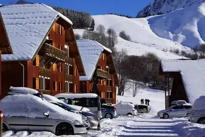 Image de Appartement 6 couchages, 50m des pistes de ski, vue montagne
