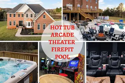 Image de Heated Saltwater Pool~Huge Arcade~Theater~100\" Tv~Hot Tub~King Beds