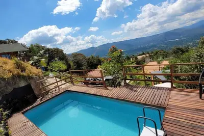 Image de Cabañas de la loma, maravillosa vista, cancha de tenis piscina, en Piedecuesta