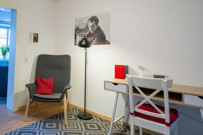 Image de \"Living with books\" - vacation apartments Losheim am See, town center